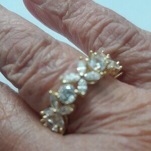 Created White Sapphire Ring in .925 Sterling (NWOT)